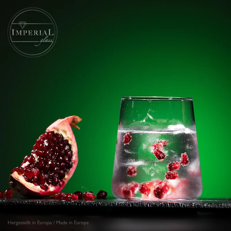 IMPERIAL glass Trinkgläser aus Glas 370ml (max. 450ml) Set 12 Teilig Wassergläser Groß