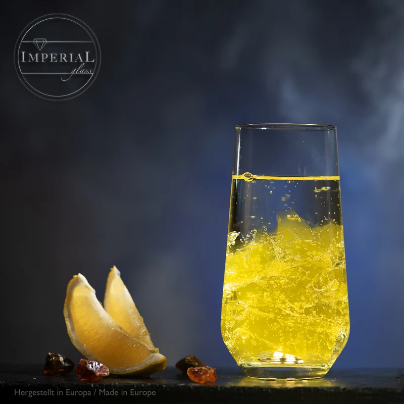 IMPERIAL glass Trinkgläser aus Glas 440ml (max. 520ml) Set 6-Teilig