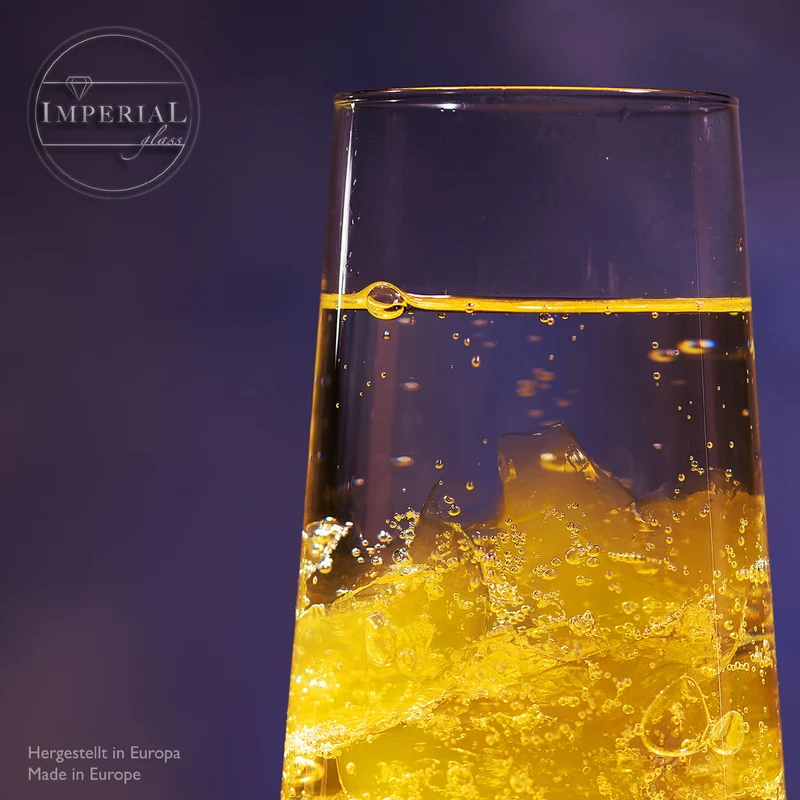 IMPERIAL glass Trinkgläser aus Glas 440ml (max. 520ml) Set 6-Teilig