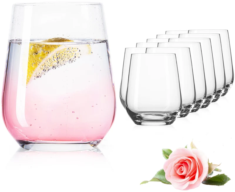 IMPERIAL glass Trinkgläser aus Glas 330ml (max. 450ml) Set 12-Teilig