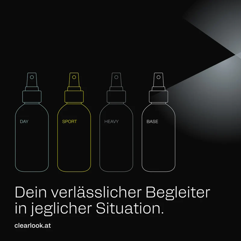 Antibeschlagspray 'Clear Look Day' | für jeden Tag | in verschiedenen Größen | für Brillen | echte Seife | Vegan | Made in Austria