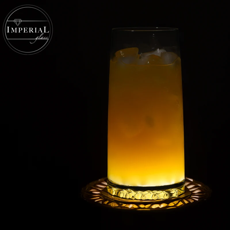 IMPERIAL glass Trinkgläser 6er Set "Faro" aus Crystalline Glas 530ml, strukturierter Boden spülmaschinenfest