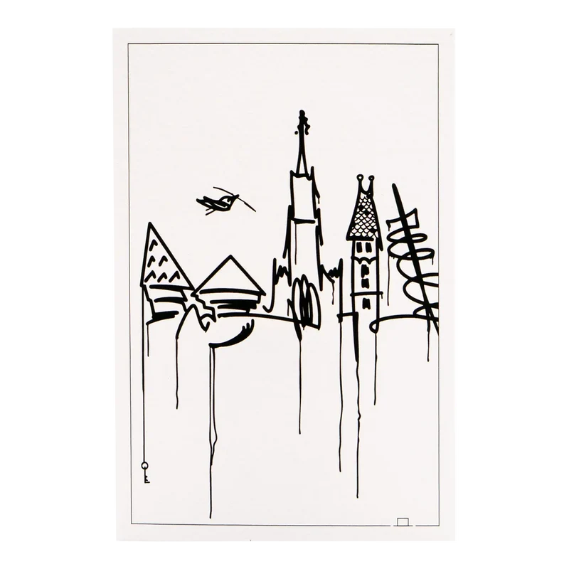 Kunstdruck Ulm Skyline