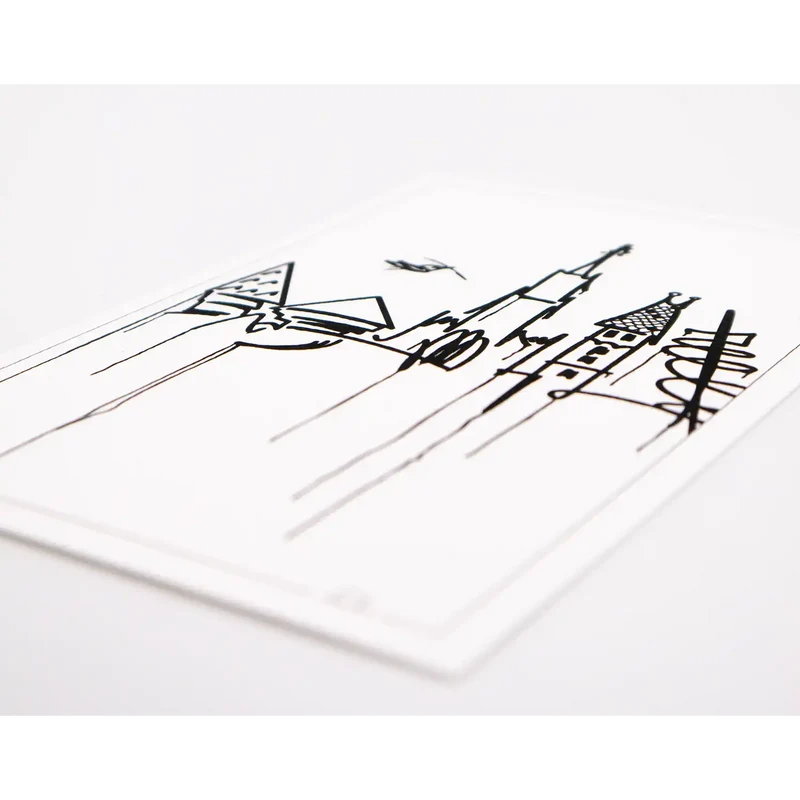 Kunstdruck Ulm Skyline