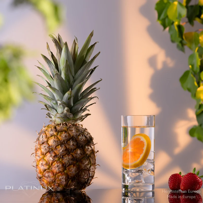 PLATINUX Gerade Trinkgläser 250ml (max 300ml) Set 6-Teilig aus Glas Spülmaschinenfest