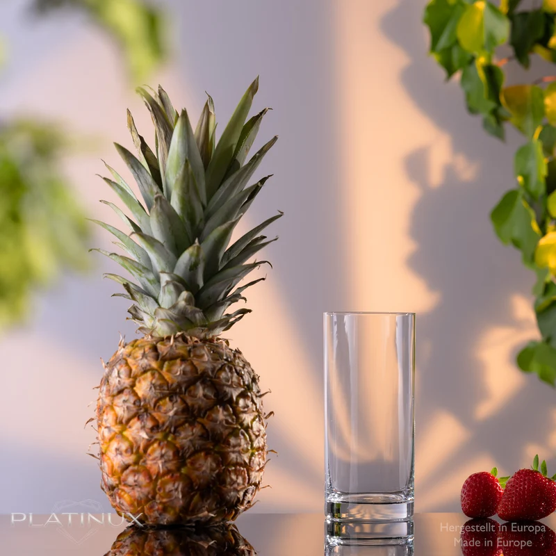 PLATINUX Gerade Trinkgläser 250ml (max 300ml) Set 6-Teilig aus Glas Spülmaschinenfest