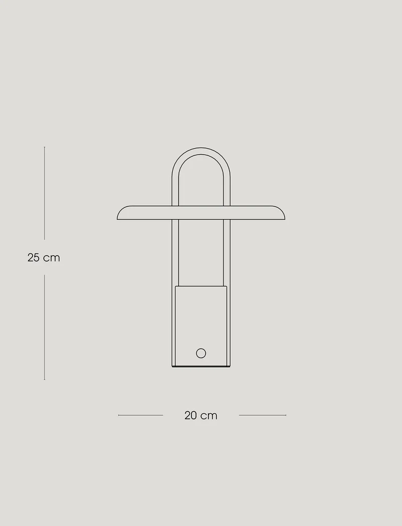 Pier LED-Tischleuchte, portable H 25 cm