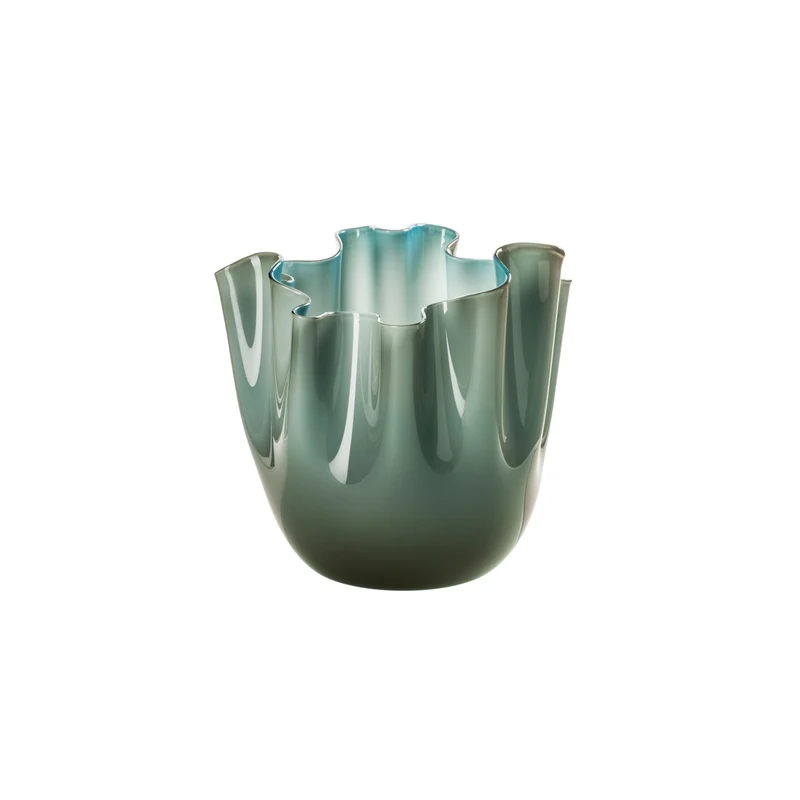 Venini Vaso Fazzoletto Opalino Medio