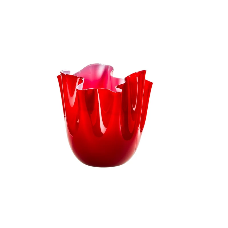 Venini Vaso Fazzoletto Opalino Medio