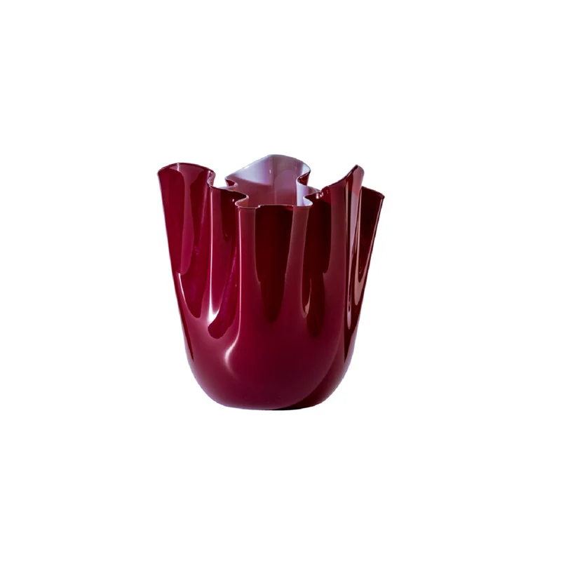Venini Vaso Fazzoletto Opalino Medio
