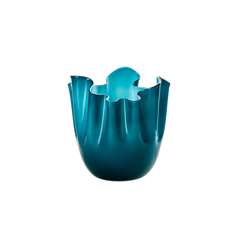 Venini Vaso Fazzoletto Opalino Medio