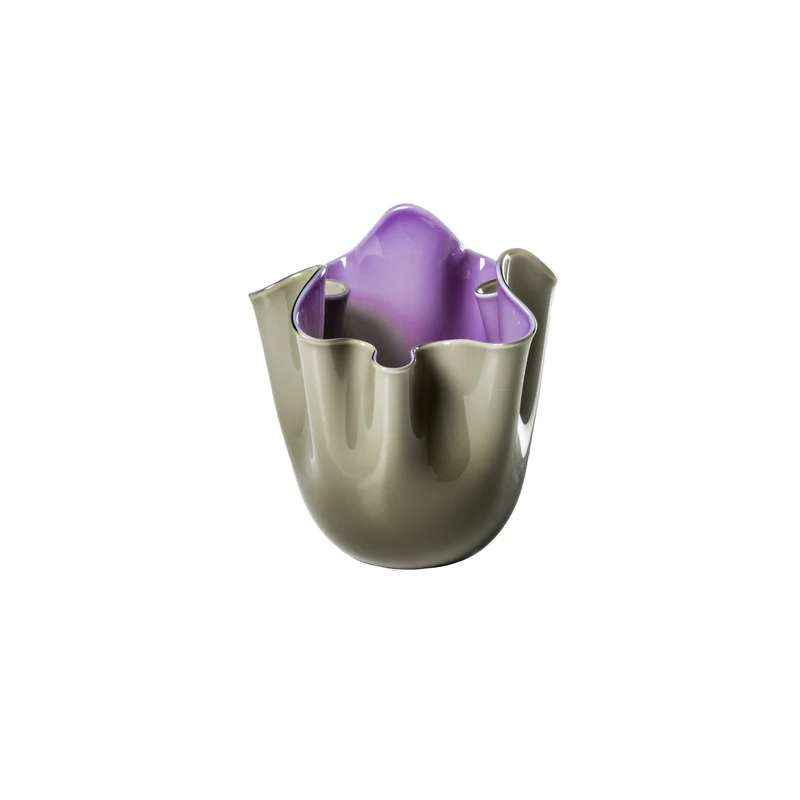 Venini Vaso Fazzoletto Opalino Medio