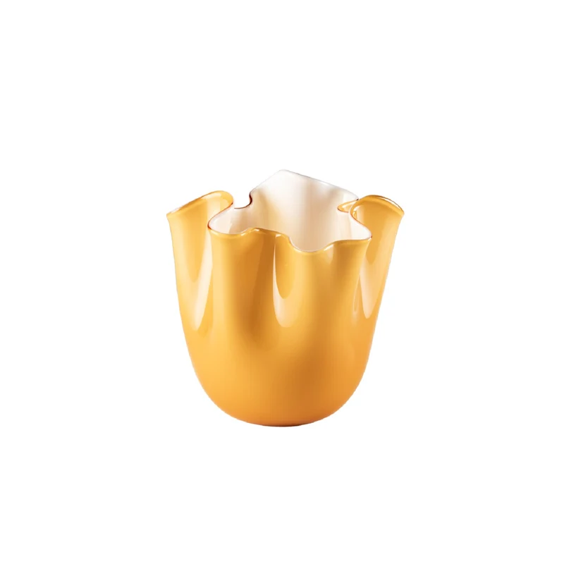 Venini Vaso Fazzoletto Opalino Medio