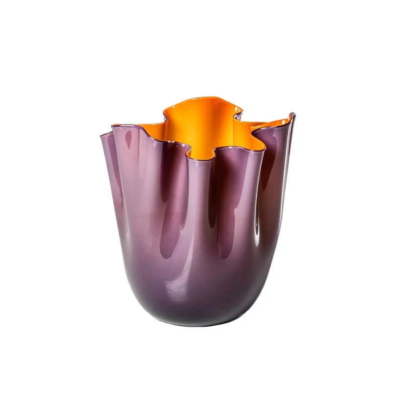 Venini Vaso Fazzoletto Opalino Medio