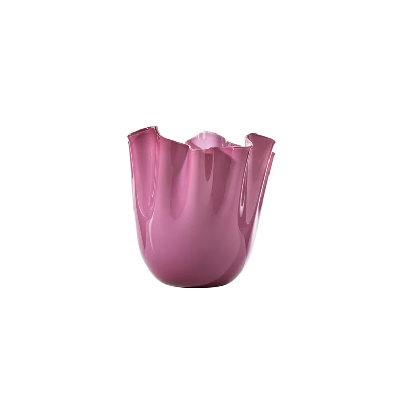 Venini Vaso Fazzoletto Opalino Medio