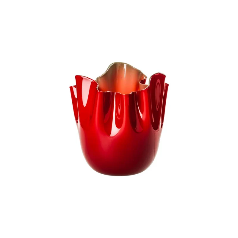 Venini Vaso Fazzoletto Opalino Medio