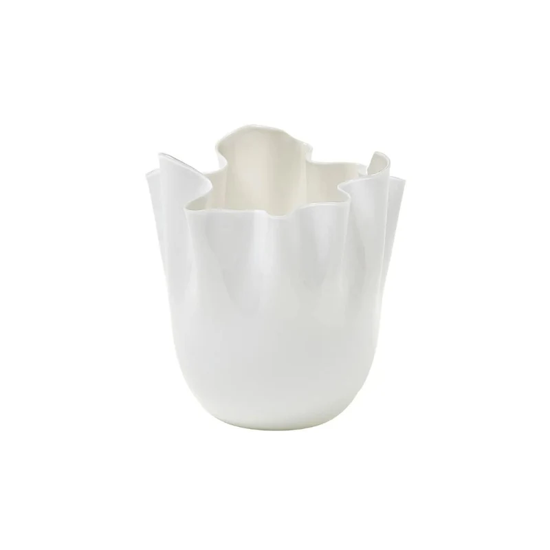 Venini Vaso Fazzoletto Opalino Medio