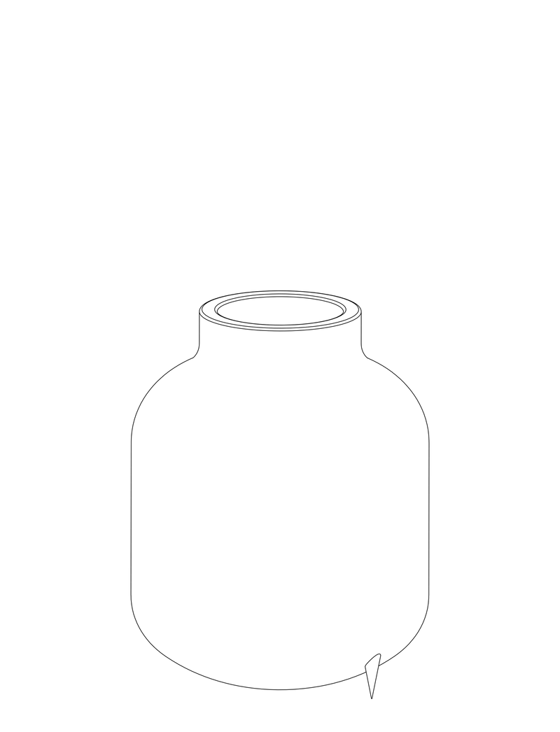 Amphora Glaseinsatz für Isolierkanne, 221