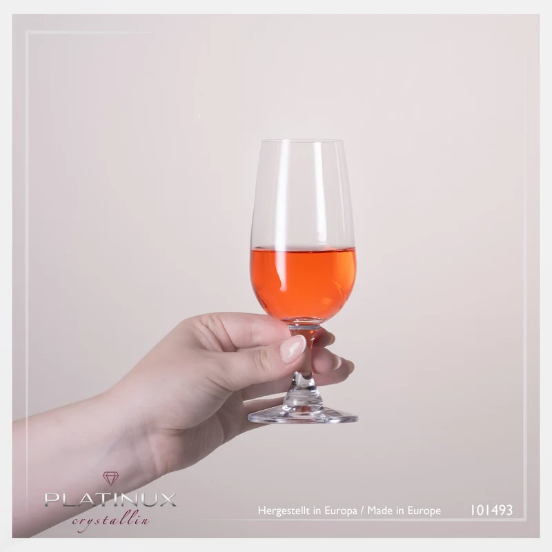 PLATINUX Sektkelche 180ml "Berlin" aus Crystalline Glas Set 2-Teilig Spülmaschinenfest