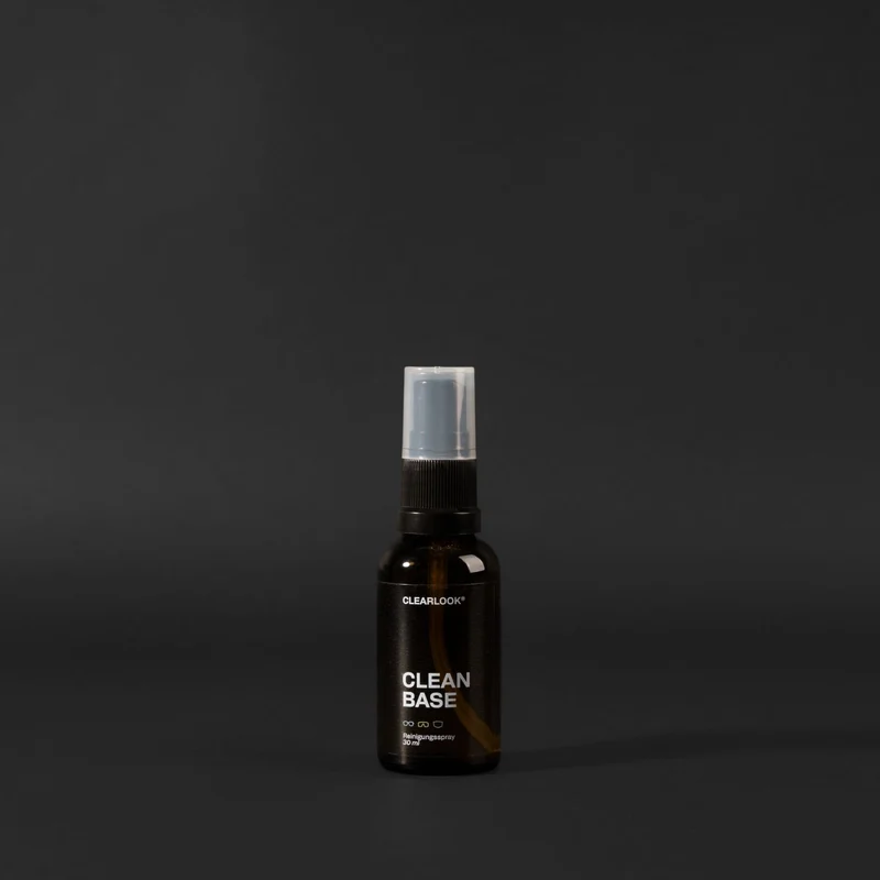 Reinigungsspray 'Clean Base' | in verschiedenen Größen | Glasflasche | für Brille und Visier | echte Seife | Vegan | Made in Austria