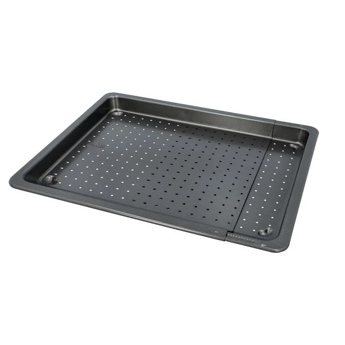 -RBV Birkmann- "Laib & Seele" Backblech verstellbar mit Perforation, verstellbar 36cm bis 52cm