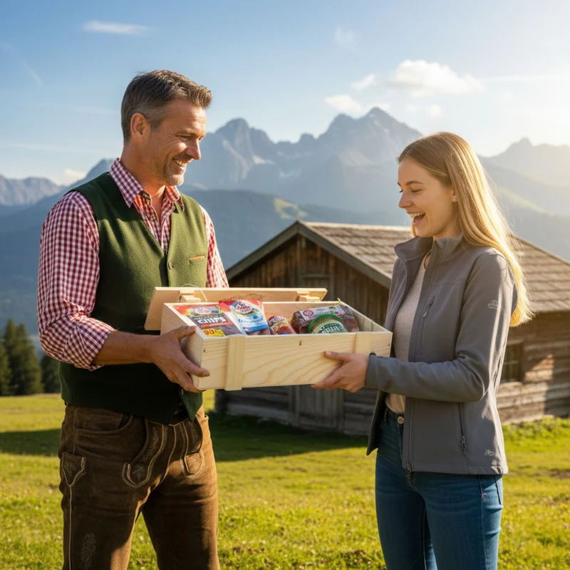 Genusspaket 'Classic2' | Speck, verschiedene Würste, Kren | 940 g | in der Holzkiste | Made in Austria