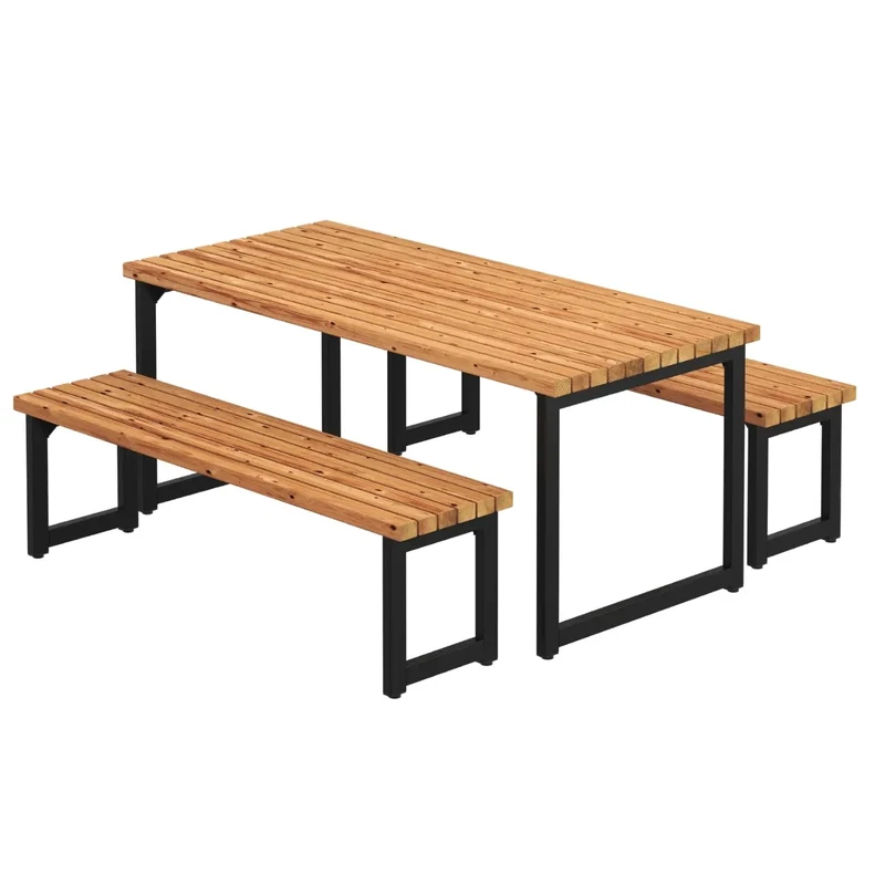 Planken-Gartenmöbel 'Trend Living' | ThermoWood® | Beschläge feuerverzinkt, schwarz lackiert | Made in Europe