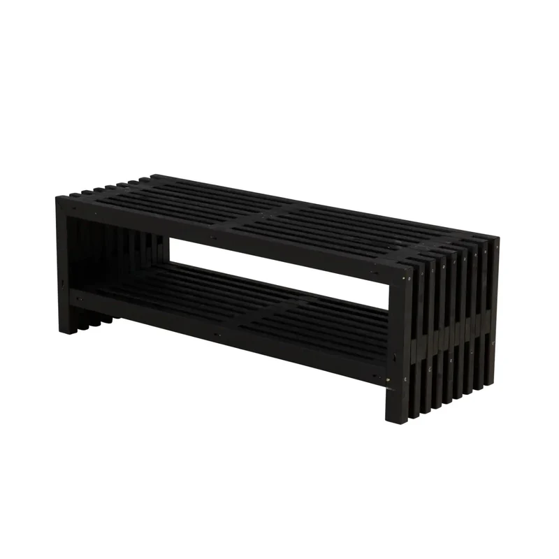 Lattenbank | Kiefer FSC-zertifiziert | Schwarz oder Treibholzfarbe | Made in Europe