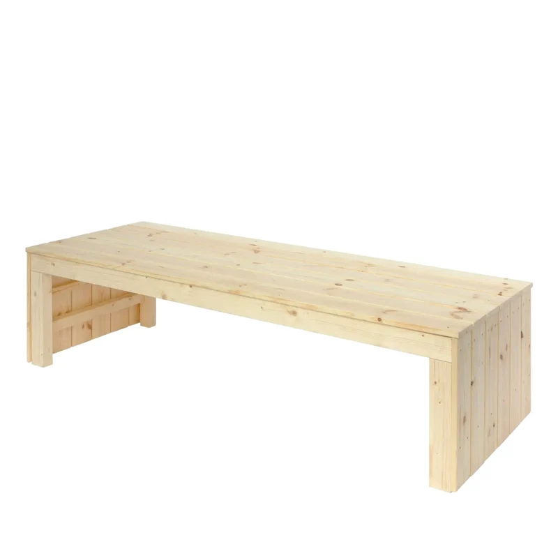 Sandkasten 'Fun' | mit Sitzbank | mit Rädern | Holz unbhandelt | Made in Europe