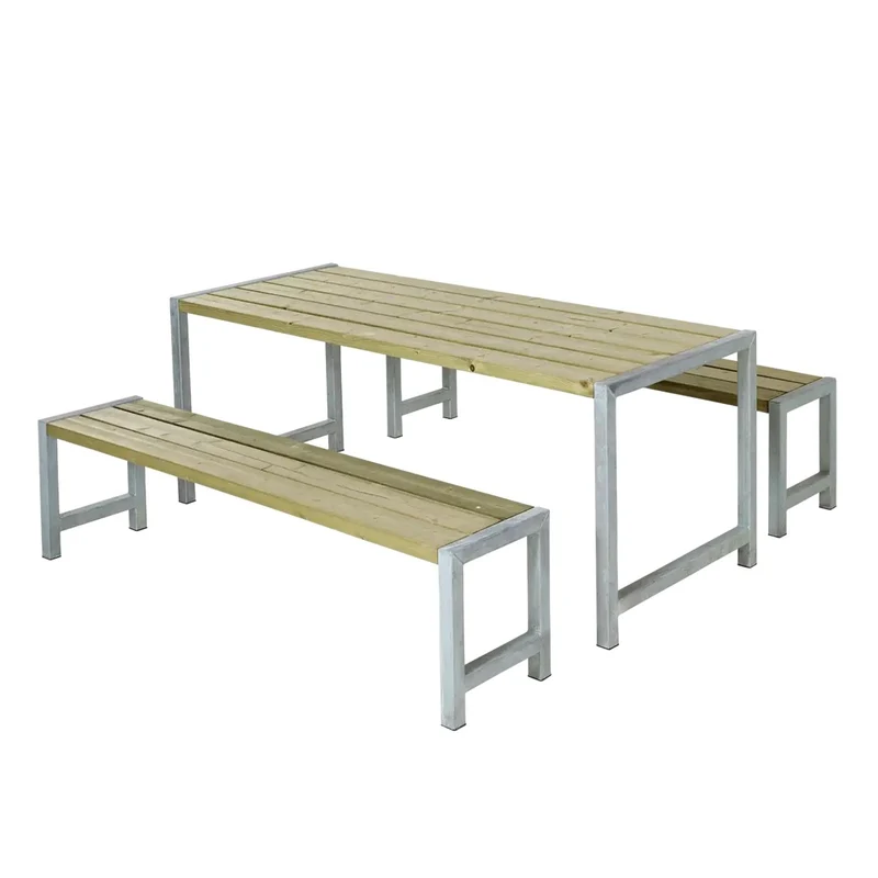 Planken-Gartengarnitur 'Elementar' | Holz druckimprägniert | Beschläge feuerverzinkt | Made in Europe