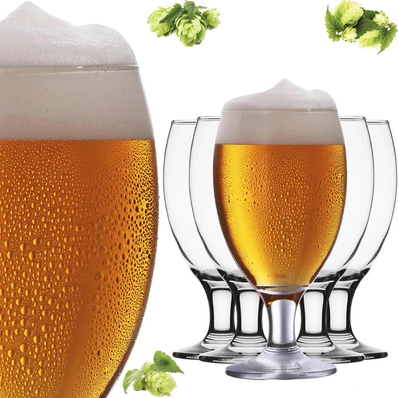 PLATINUX Biertulpen Biergläser Set 6 Teilig 500ml (max.610ml)