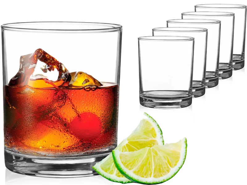 PLATINUX Trinkgläser aus Glas 230ml (max. 270ml) Set 6-Teilig Spülmaschinenfest