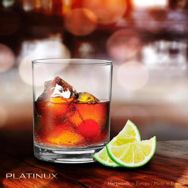 PLATINUX Trinkgläser aus Glas 230ml (max. 270ml) Set 6-Teilig Spülmaschinenfest