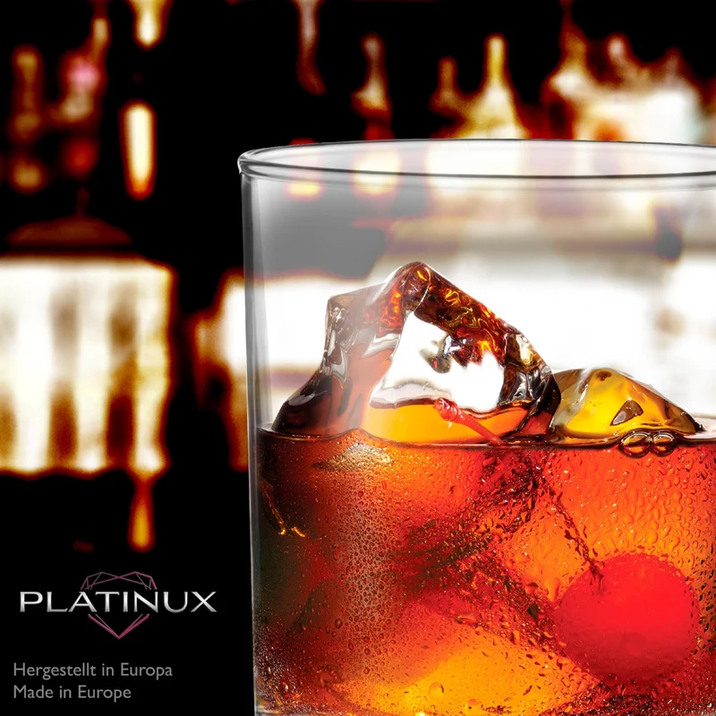 PLATINUX Trinkgläser aus Glas 230ml (max. 270ml) Set 6-Teilig Spülmaschinenfest