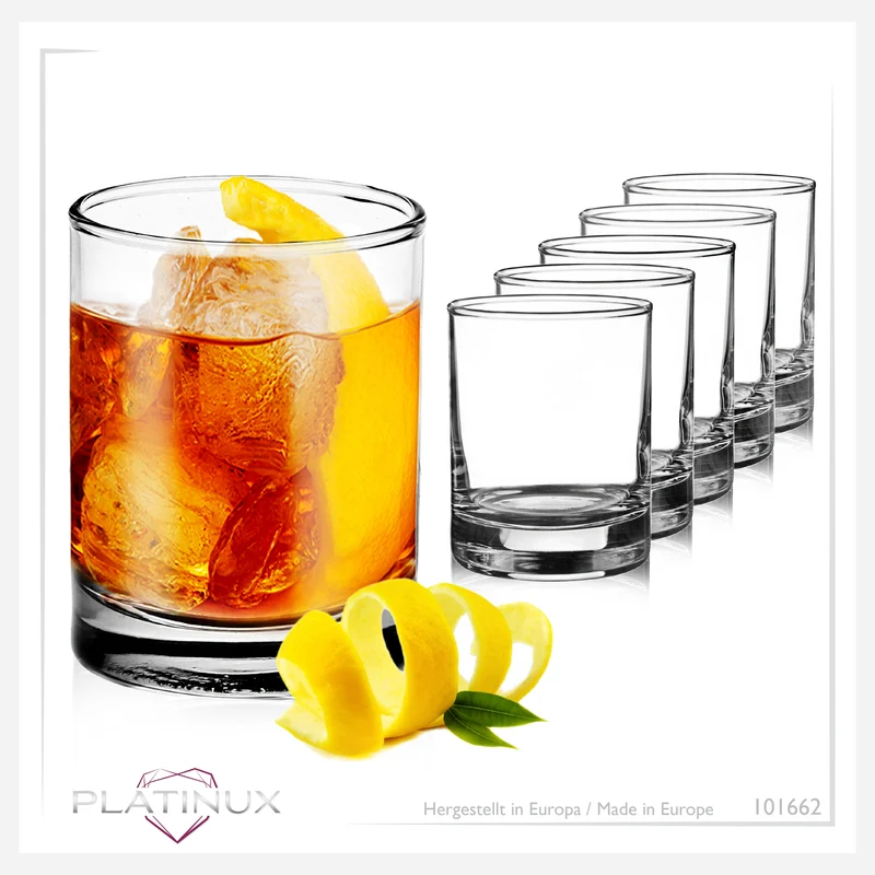PLATINUX Shotgläser 50ml (max.60ml) Set 6-Teilig aus Glas 5cl