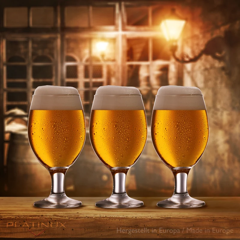 PLATINUX Biertulpen Biergläser Set 6 Stück 300ml (max.400ml)