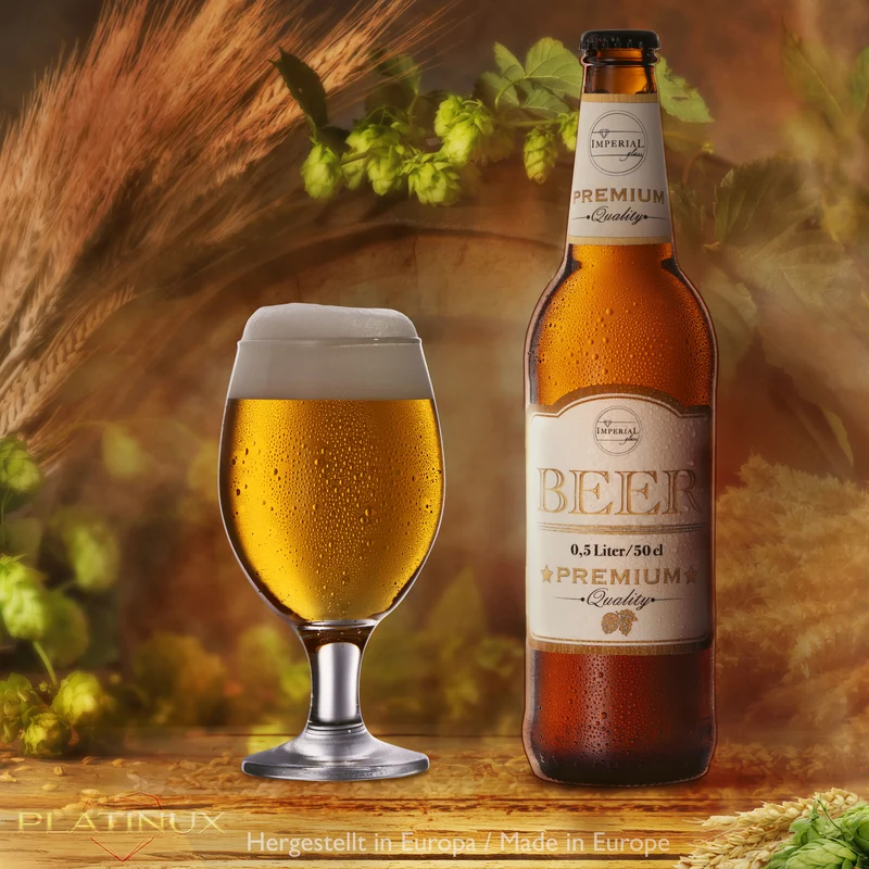 PLATINUX Biertulpen Biergläser Set 6 Stück 300ml (max.400ml)