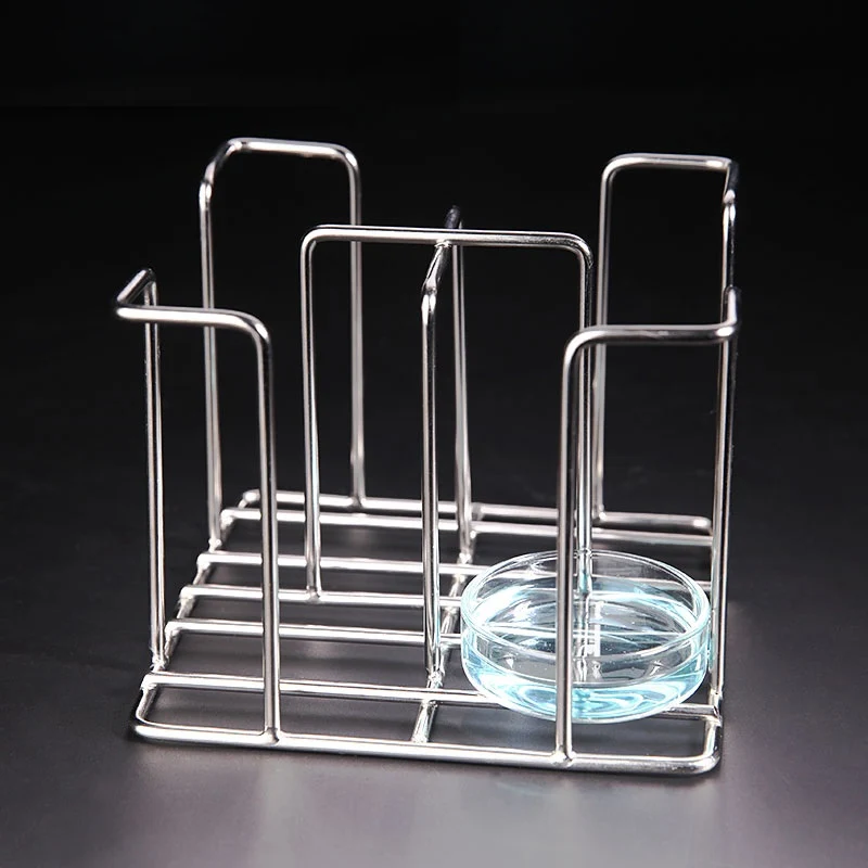 Petrischalenständer für Durchmesser 60 mm bis 90 mm, Edelstahl