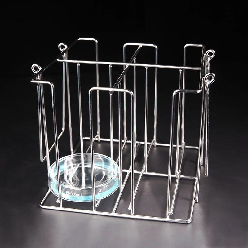 Petrischalenständer für Durchmesser 60 mm bis 90 mm, Edelstahl