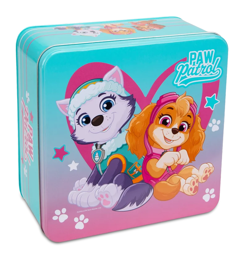 Paw Patrol Mädchen 21 x 21cm | H 10cm Türkis Gebäckdose