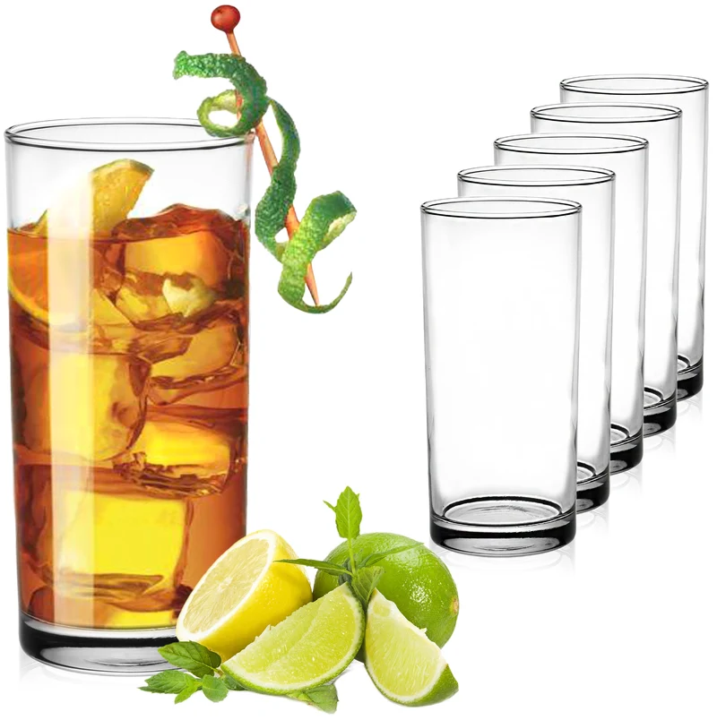 PLATINUX Trinkgläser aus Glas 280ml (max.300ml) Set 6-Teilig