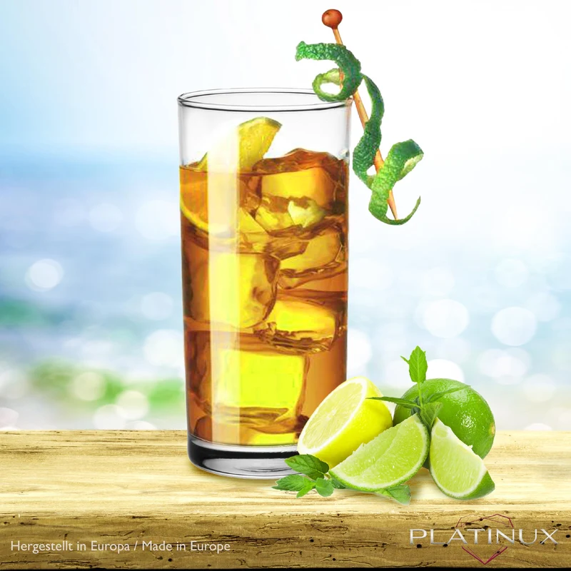 PLATINUX Trinkgläser aus Glas 280ml (max.300ml) Set 6-Teilig
