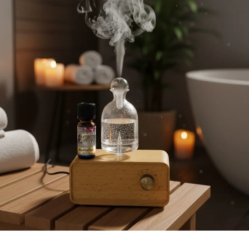 Aroma Diffuser 'Elegance Spa'| Holz| elektrisch | Luftdruckzerstäuber