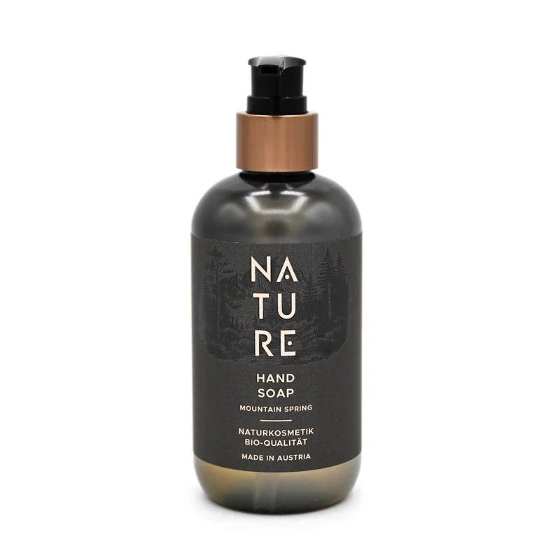 Hand Soap 'Mountain Spring' | tierversuchsfrei | vegan | Kunststoffgebinde mit Pumpfunktion | Made in Austria