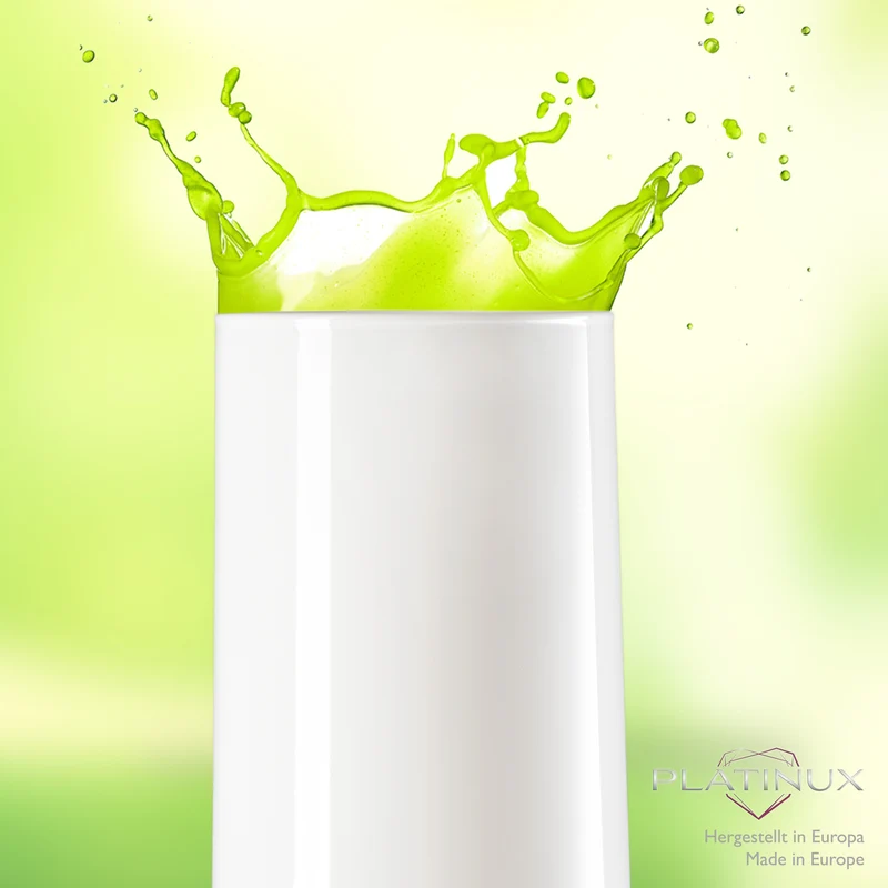 PLATINUX Elegante Weiße Trinkgläser aus Glas 360ml (max. 440ml) Set 6 Teilig