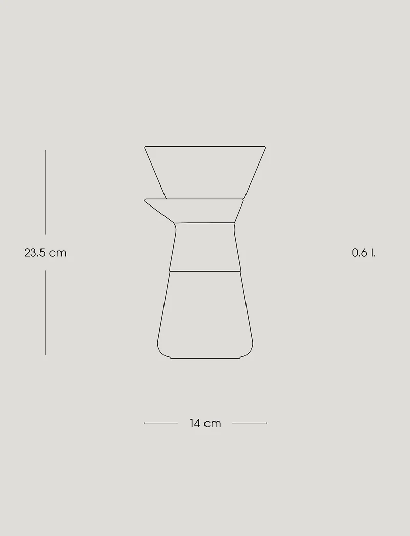 Theo Kaffeefilterkanne 0.6 l.