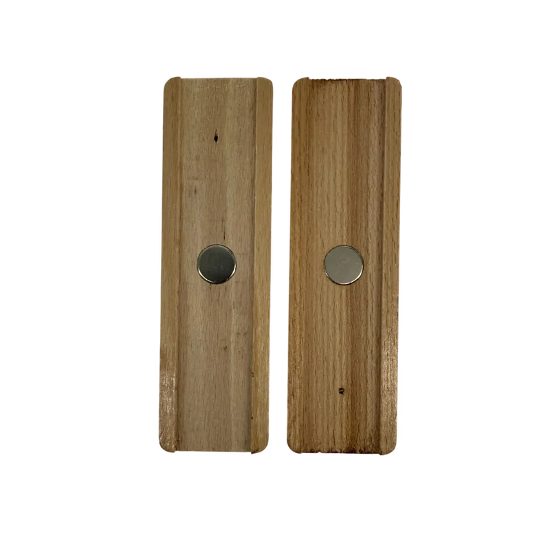 Holzgriff für handgeschmiedete Pfanne 2-teilig - mit Magneten