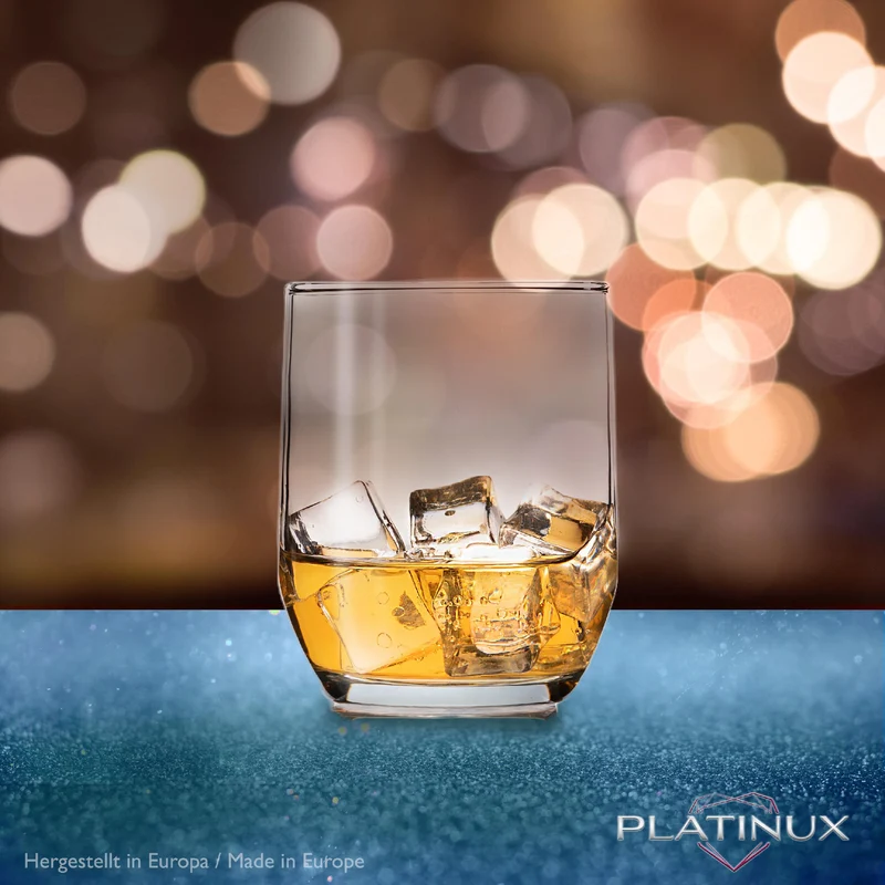 PLATINUX Elegante Trinkgläser 240ml Set 6 Teilig Wassergläser Saftgläser