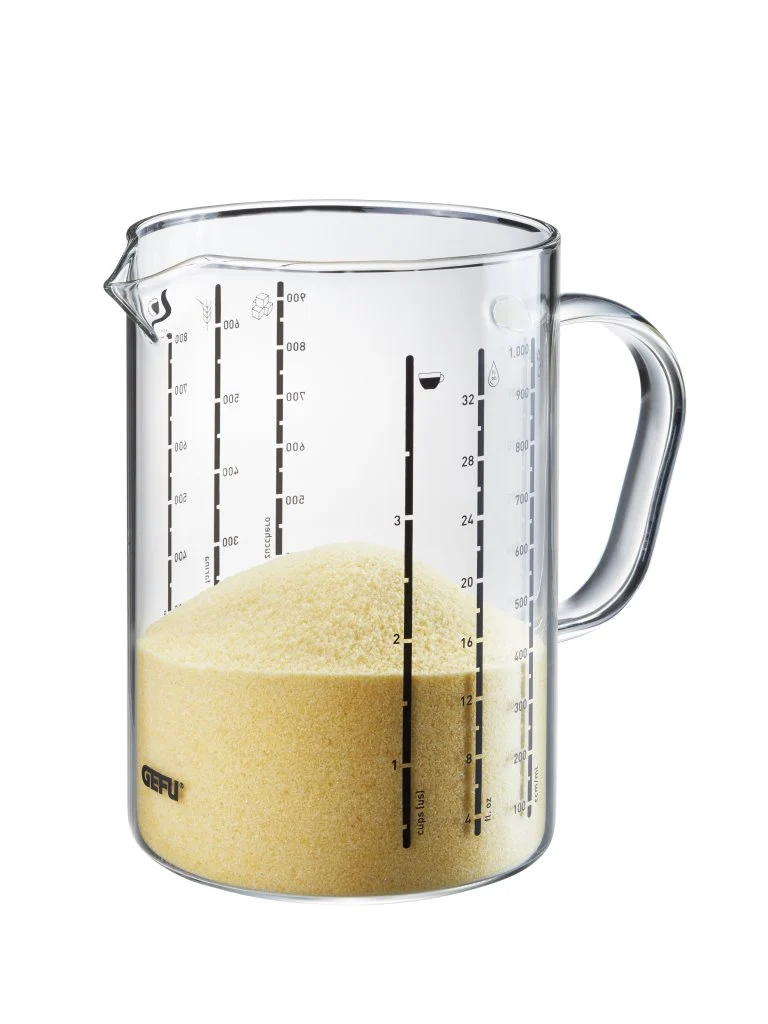 -GEFU- "METI" Messbecher in zwei Größen, 1000ml und 500ml