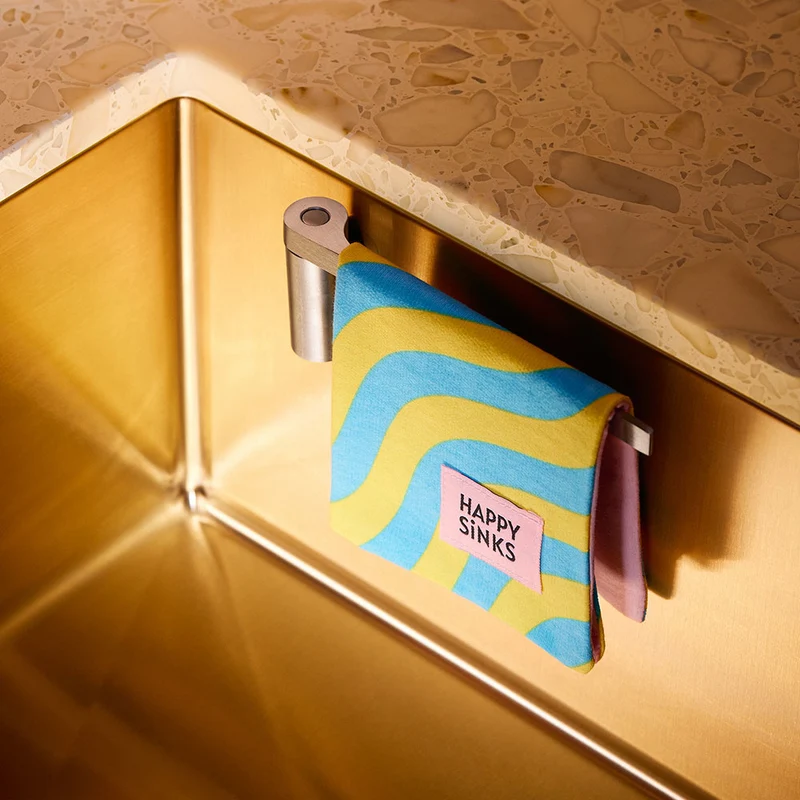 Magnetischer Geschirrtuchhalter Edelstahl Happy Sinks